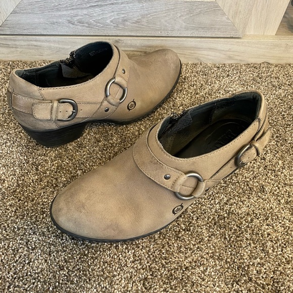 Born Women's Zowy Slip On Grey Leather Size 8 - Picture 2 of 12